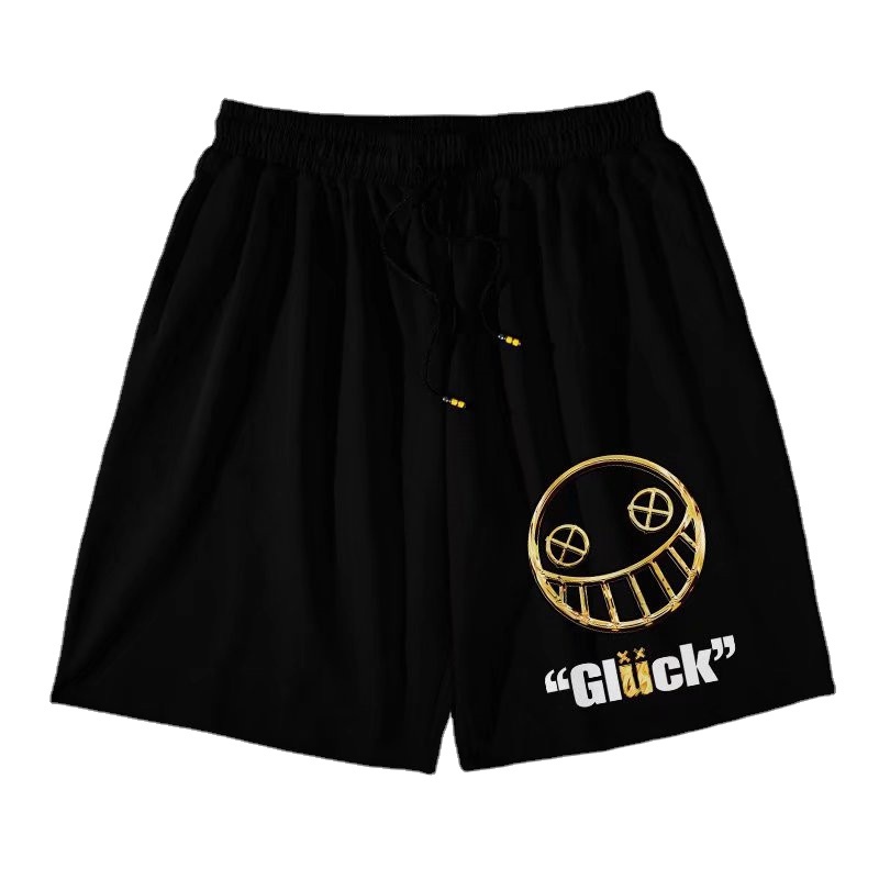 Quần Short Nam In Chữ Phong Cách Hip Hop Size M-8XL