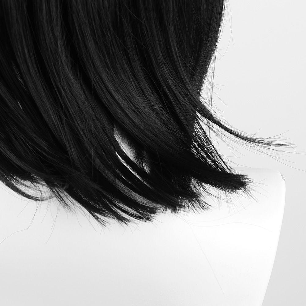 Tóc Giả Màu Đen Từ Sợi Tổng Hợp Thời Trang