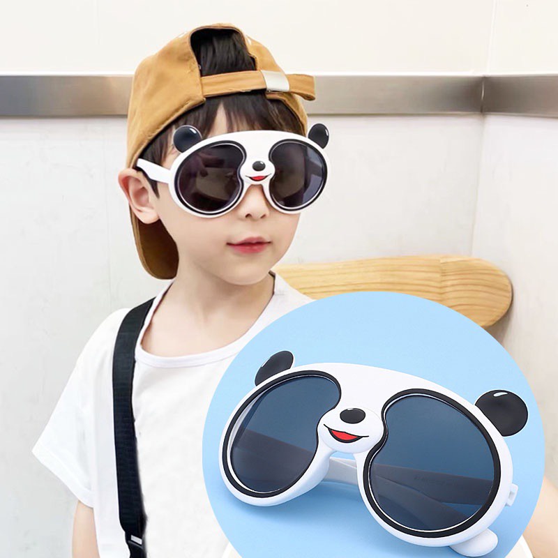 Kính Mát Phân Cực Chống Tia UV Hình Gấu Trúc Hoạt Hình Cho Bé