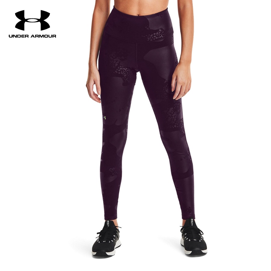 Quần legging thể thao nữ Under Armour RUSH™ No-Slip Waistband Tonal Full-Length - 1361025-501