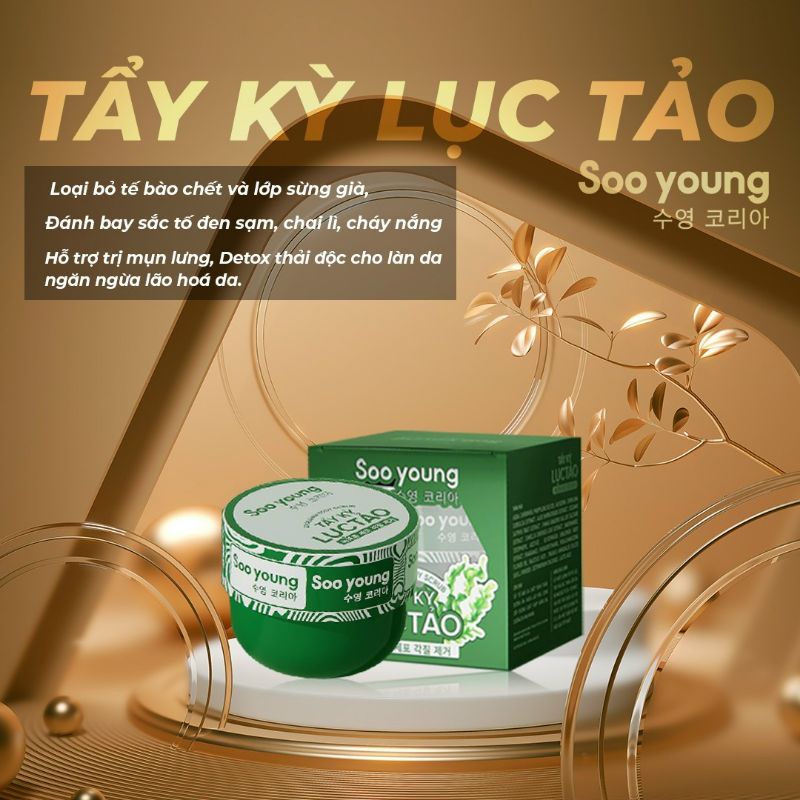 Tẩy tế bào chết Tẩy Kỳ lục tảo Soo Young