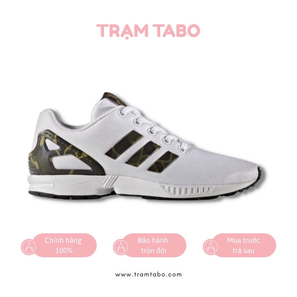 CG3246 - GIÀY NỮ ADIDAS ZX FLUX WHITE CAMO -MÀU TRẮNG/CAMO