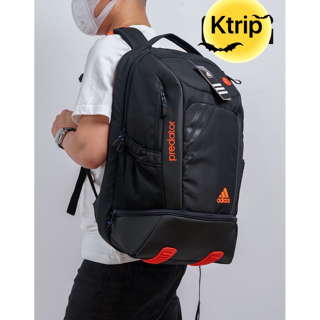 Balo du lịch đa năng nam nữ unisex Add Predator có ngăn đựng laptop CHÔNG NƯỚC TỐT-Đen Cam