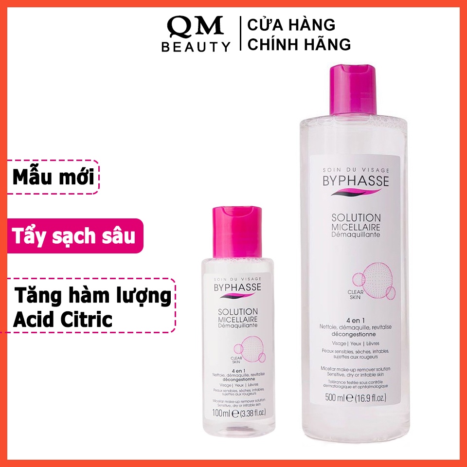 Nước tẩy trang Byphasse Solution Micellaire Face Tây Ban Nha mẫu mới