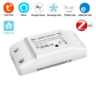 Công tắc zigbee 3.0 tuya 10a xh-01 zigbee2mqtt zha hass