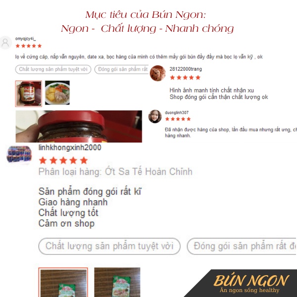 Miến Khoai Lang Hoàng Minh (Túi 300g) - Bún Ngon
