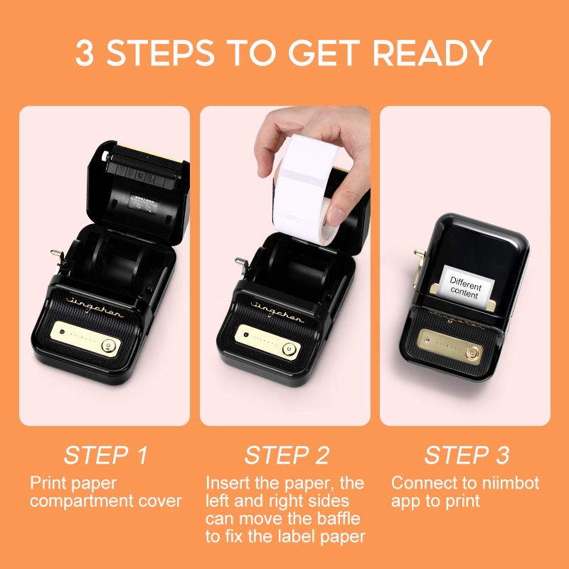 Máy in nhãn nhiệt Niimbot B21 di động không dây bluetooth
