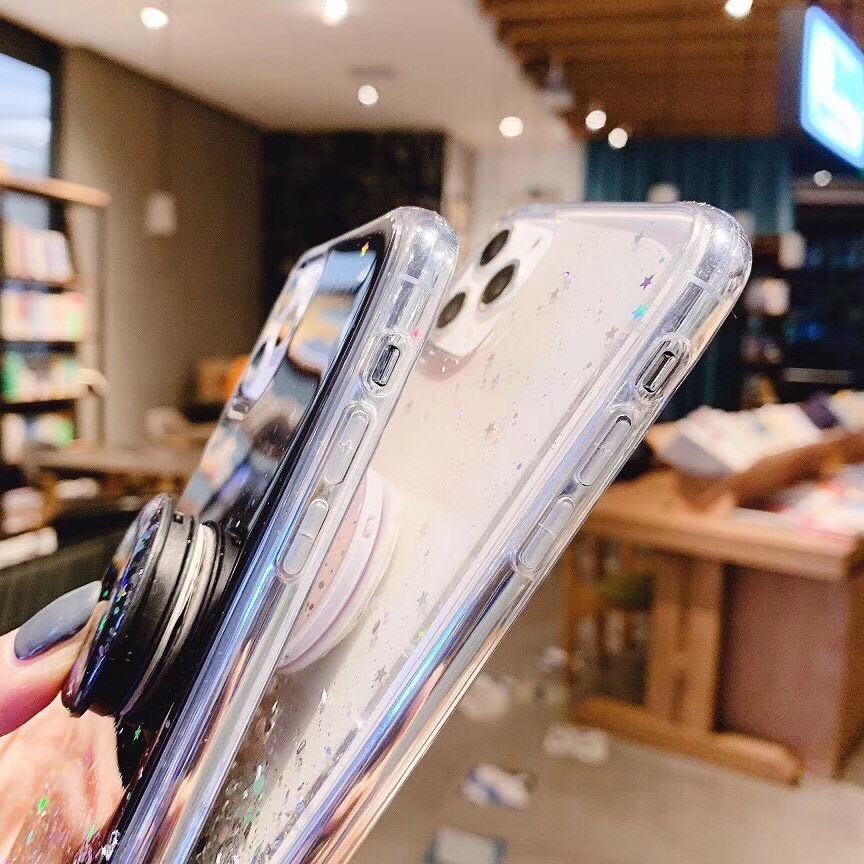 IPhone 12 Pro Max 11 SE 2020 6s plus 7 8 plus X XR XS MAX Case Shiny Starry sky star bracket Stand Soft Phone Cover Apple | BigBuy360 - bigbuy360.vn