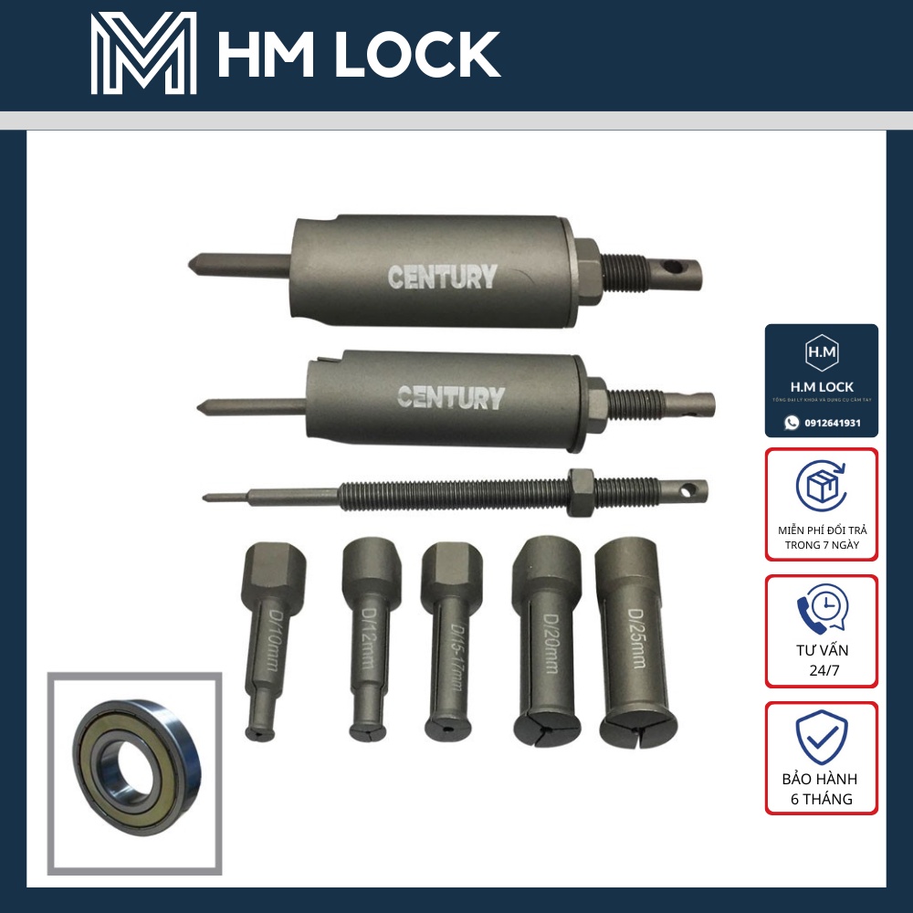 Bộ Cảo Bạc Đạn gồm 8 Chi Tiết CENTURY - THÉP KHÔNG GỈ CAO CẤP