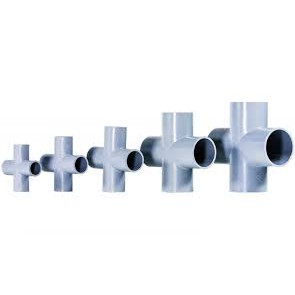 Nối chữ thập, dấu cộng nhựa ST phi 21, 27mm