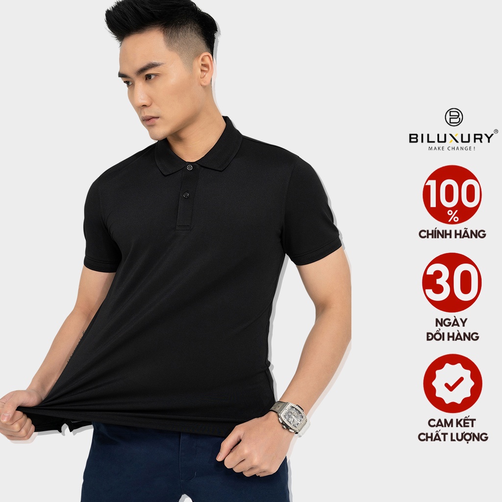 Áo polo nam Biman by Biluxury thun poly mềm mại không bai gião phai màu 5APCB006