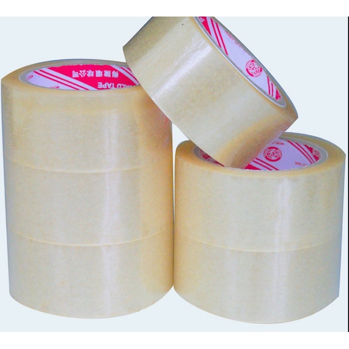 Băng keo OPP trong 4.8cm x 200yard  độ dính 50mic lõi giấy nhỏ - 1 cuộn