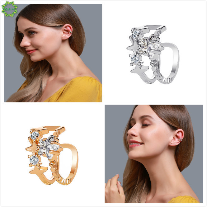 Khuyên Gắn Vành Tai Hình Ngôi Sao Đơn Giản Cá Tính (1 Cái)