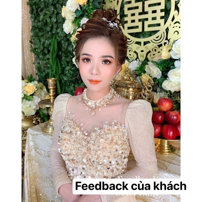 Bộ áo dài cô dâu cao cấp