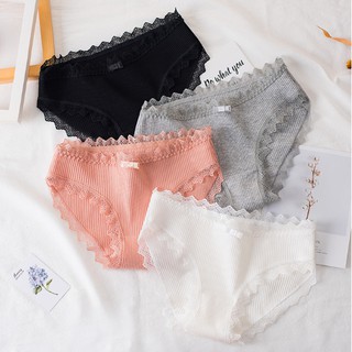 Quần lót nữ, quần cotton tăm nâng mông kháng khuẩn TG 229