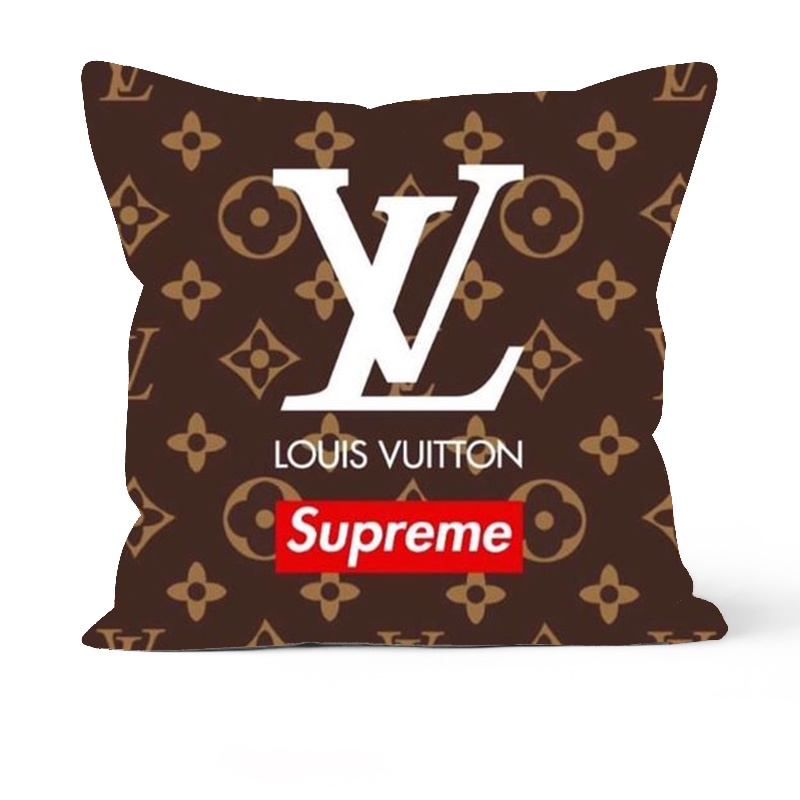 Louis Vuitton  Bao gối vải Cotton lanh in họa tiết LV nhiều màu sang trọng Bắc Âu trang trí nhà cửa/xe hơi/giường ngủ trưa