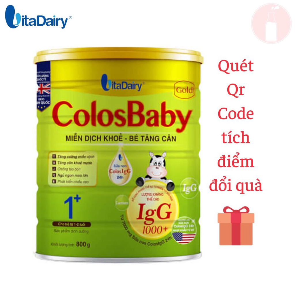 (Hàng nguyên tem) Sữa bột ColosBaby Gold số 0+/ 1+/ 2+ (Lon 800g)