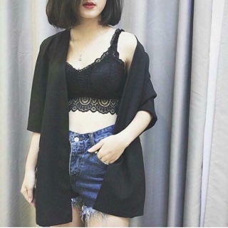 077 - Áo lá ren cao cấp