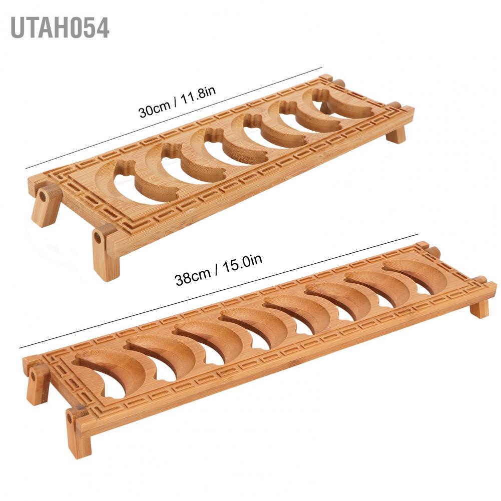 Hàng HOT Giá đỡ tách trà bằng tre【Utah054】