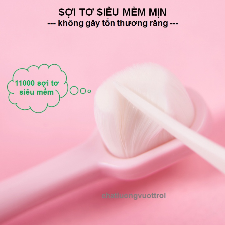 [Siêu Siêu Mềm] Bàn Chải Đánh Răng Cho Bé - Với 11.000 Sợi Tơ Siêu Mềm Không Gây Chảy Máu Chân Răng Cho Bé (1-6 tuổi)