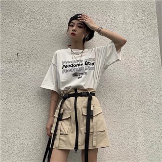 Chân váy ulzzang kèm belt