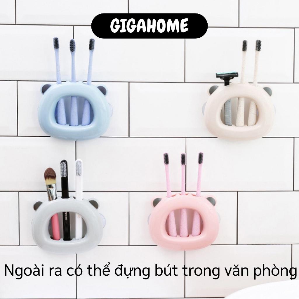 Giá Đỡ Bàn Chải GIGAHOME Treo Bàn Chải, Dao Cạo, Đồ Dùng Nhà Tắm Hình Gấu Đáng Yêu 5121