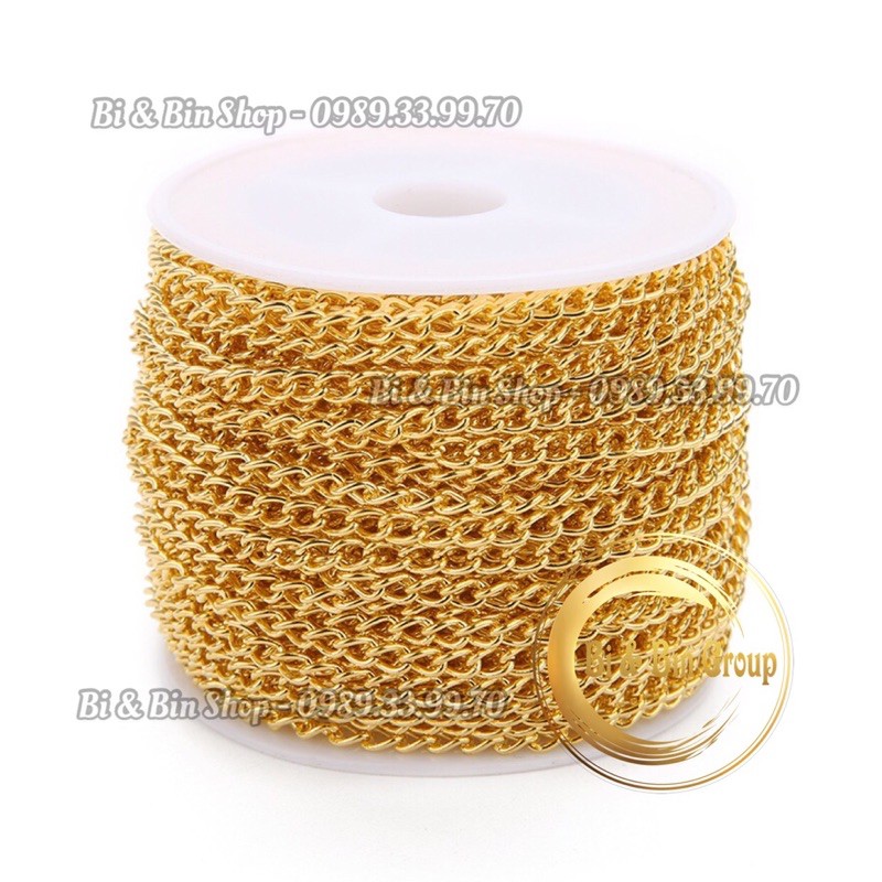 4m Dây Xích Mắc Vặn Thừng Làm Trang Sức Handmade