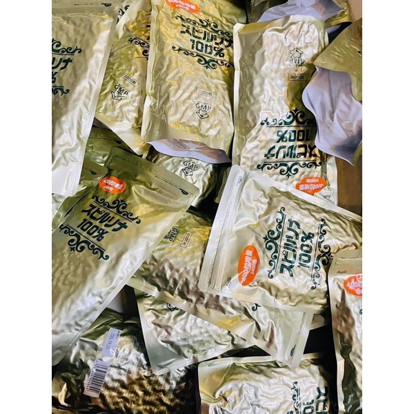 Tảo xoắn túi spirulina 2400 viên, tảo xoắn spirulina Nhật Bản dạng túi