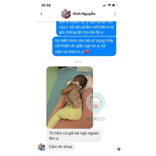 Gối chống lật cho bé Hapiso