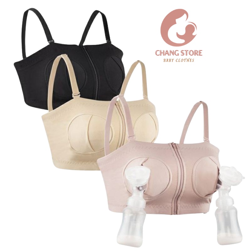 Áo hút sữa rảnh tay có dây kèm móc nối