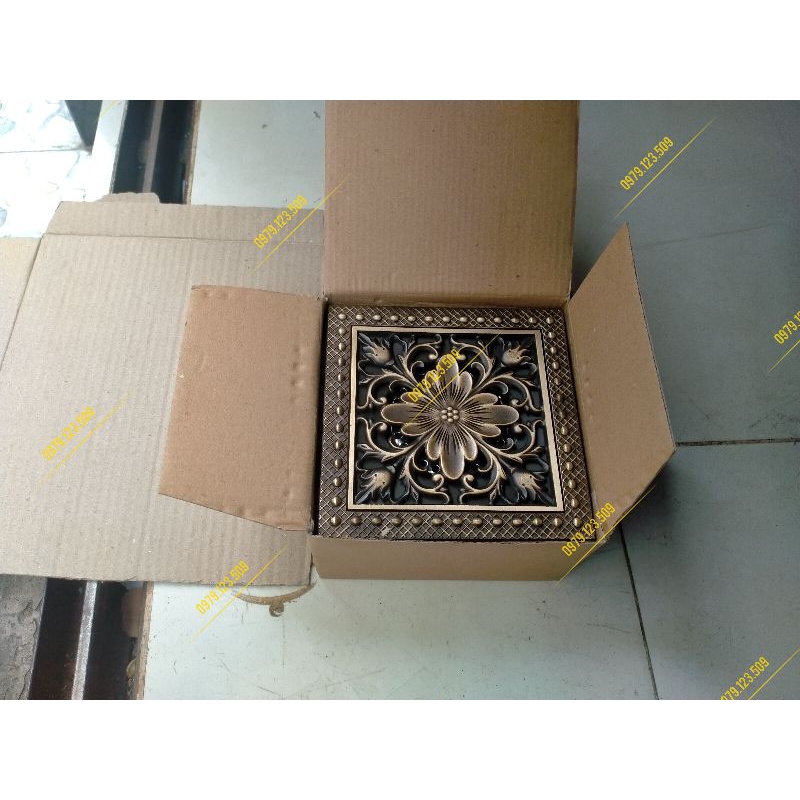 Phễu thoát sàn đồng thau 15*15cm