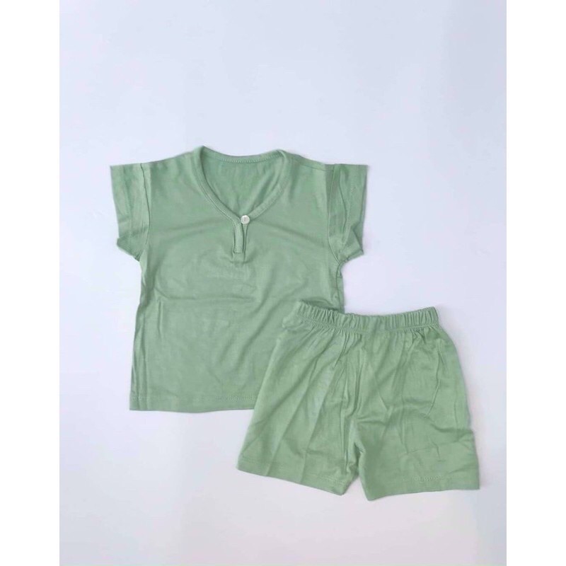 Bộ Cộc Tay Kwoo Cổ Tìm Thun Lạnh Cao Cấp