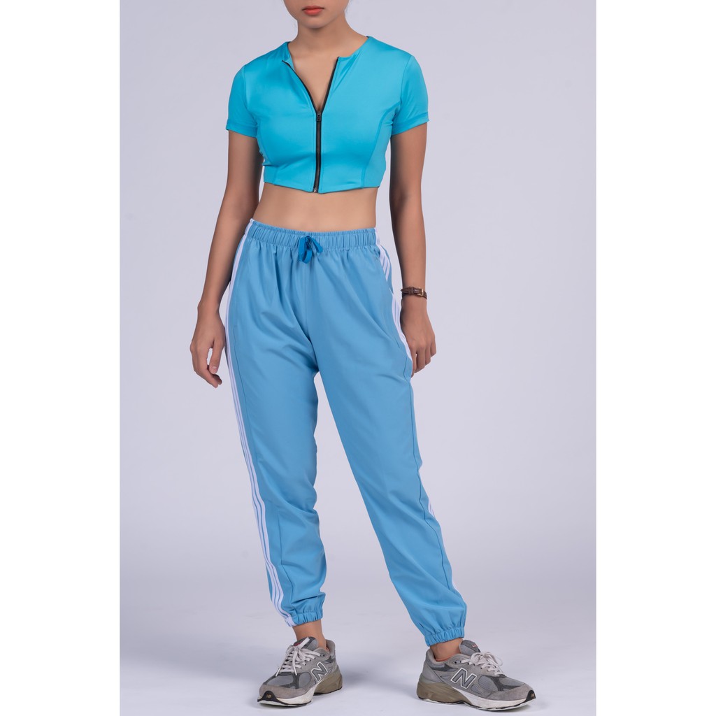 Quần Jogger Thể Thao 3 Sọc Nữ Tập Gym, Yoga, Aerobic CH020