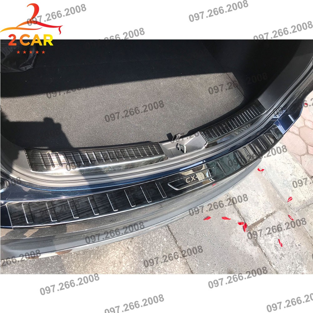 Ốp chống trầy cốp trong, ngoài xe Mazda Cx5, Cx-5 2018- 2019- 2020, 2021- 2022 Hàng Titan cao cấp