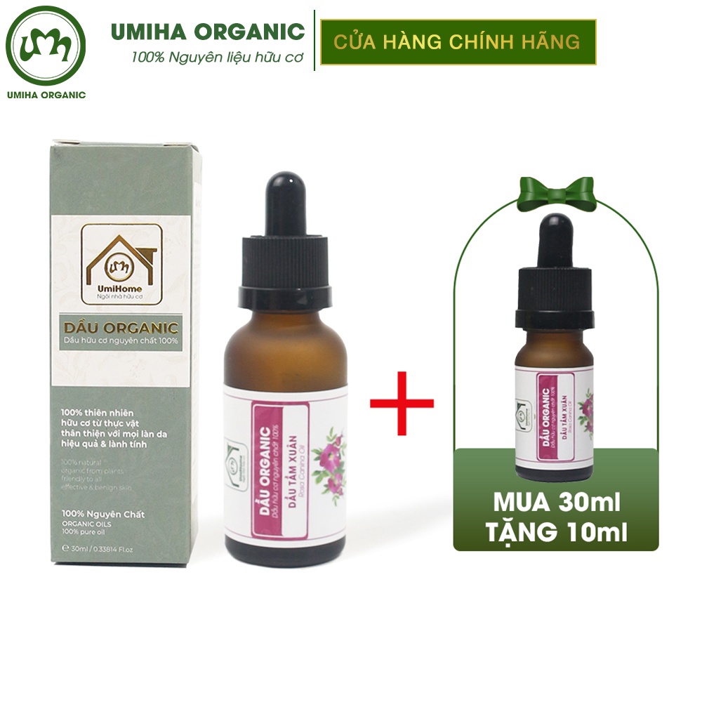 Dầu Tầm Xuân hữu cơ UMIHA nguyên chất | Rosehip Seed Oil 100% Organic 10ml