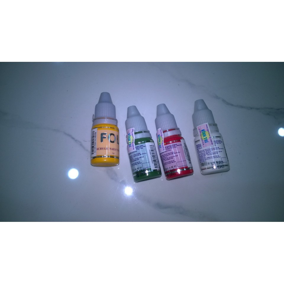 combo 4 chai bột vẽ