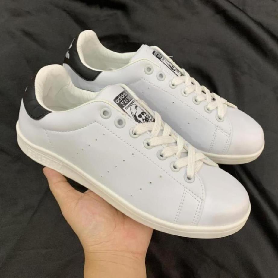( kéo phải xem video - giầy fullbox + giấy gói) Giầy thể thao stan smith gót đen I ; * $