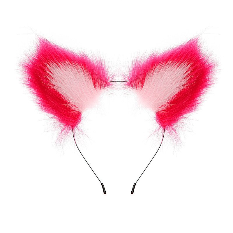 Cài tóc hồ ly, tai hồ ly sặc sỡ, cosplay cáo đáng yêu T08