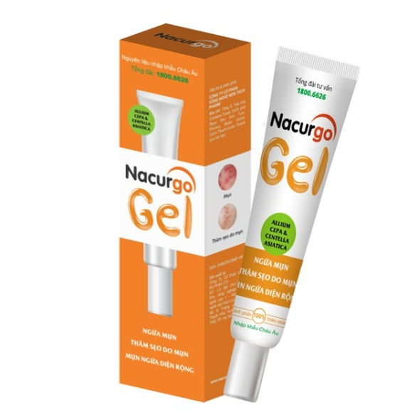 Nacurgo Gel Giảm Thâm Mờ Sẹo Ngăn Ngừa Mụn 20g