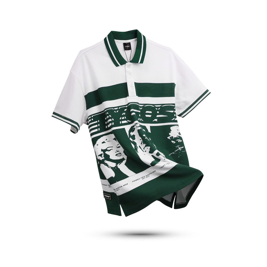 ÁO POLO TYGOS FORM RỘNG UNISEX NAM NỮ IN HỌA TIẾT - ÁO POLO FORM RỘNG LOCAL BRAND
