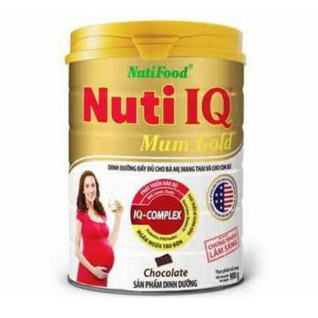 Sữa bầu NUTi IQ Mum Gold sôcôla 900g