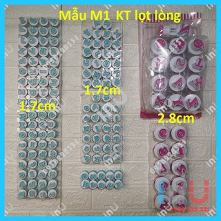 HCM - Bộ 26 khuôn cutter cao cấp chữ cái lõi xanh làm bánh quy mini, trang trí bánh fondant