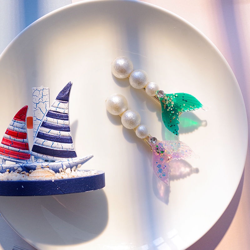 Kẹp Tóc Đuôi Cá Đính Ngọc Trai Dễ Thương Thời Trang Năm 2022