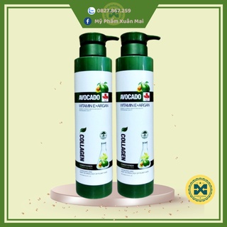Cặp Gội Xả Bơ Avocado Collagen dành cho tóc hư tổn