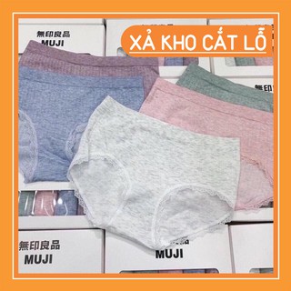 ❌❌Quần chip muối tiêu cotton nâng mông MUJI kháng khuẩn xuất Nhật – Hộp 5 quần🍓