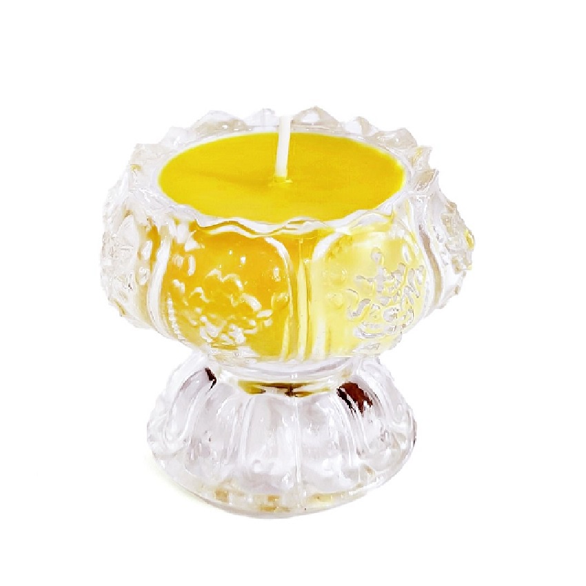 [8 màu] Ly nến thơm hoa sen Miss Candle FTRAMART NQM5647 (Lựa chọn màu)