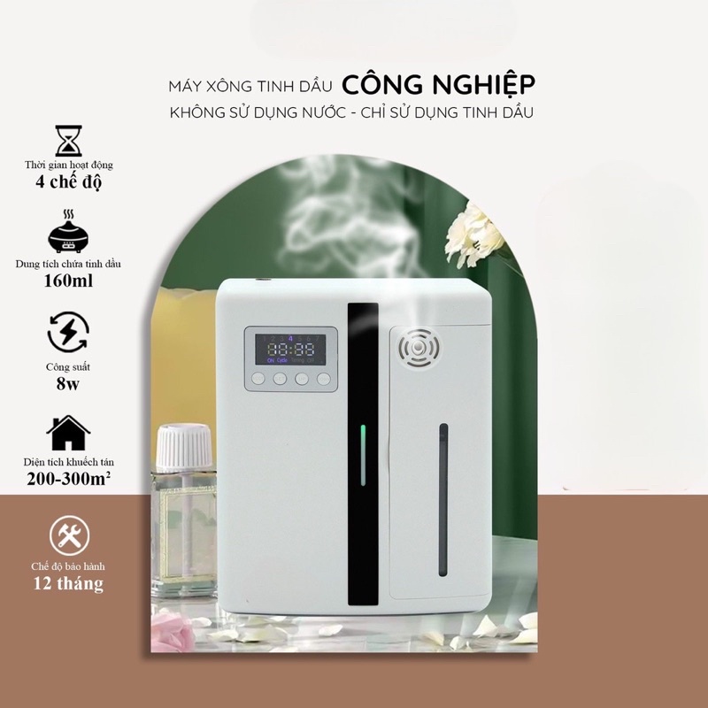 Máy xông tinh dầu công nghiệp  khuếch tán phun sương cho spa, khách sạn, nhà hàng - bảo hành 12 tháng