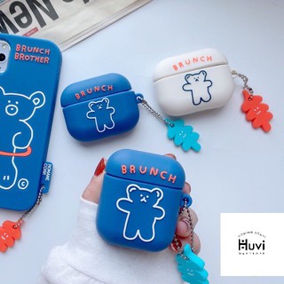 Case bao airpod silicon 1 2 Brunch Brother - Vỏ bọc đựng tai nghe không dây i11 i12 i100...AirPods