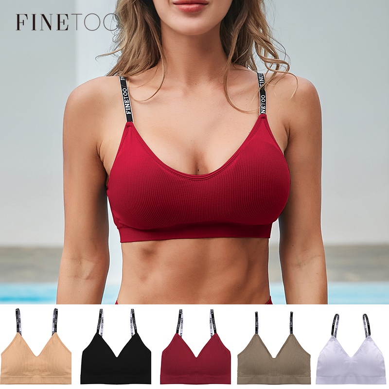 Áo Lót Thể Thao Không Đường May In Chữ Gợi Cảm Dành Cho Nữ