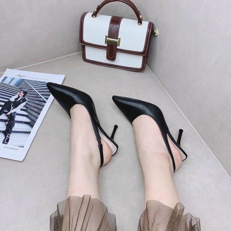 Giày Cao Gót  Bít Mũi Gót Nhọn 7P Êm Chân Mũi Nhọn Cực Sang Chảnh Mã BBBBB